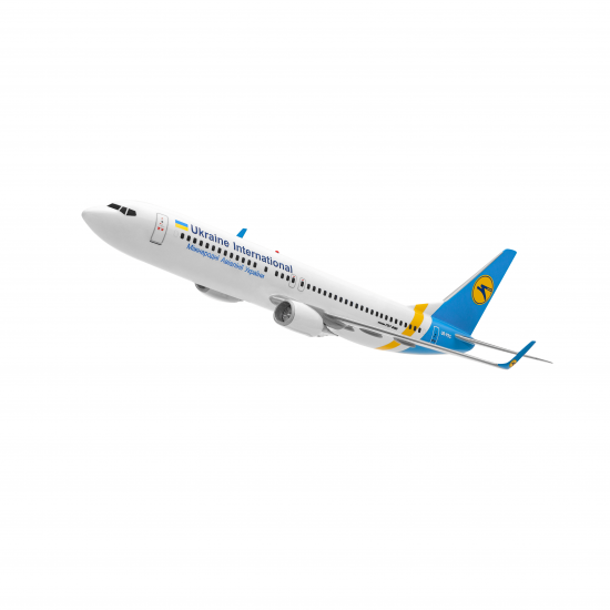 Модель літака Boeing 737-800 МАУ (1: 100) - купити в Києві, ціна в